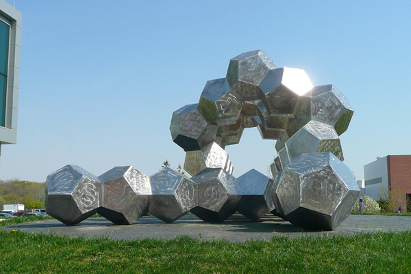 DOUBLE HELIX Sculpture - Diggs BioScience Building